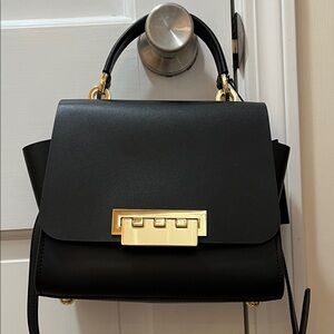 ZAC Zac Posen Eartha Top Handle Black with Gold Accents